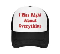 Gorra de béisbol Negra con Malla I Was Right About Everything