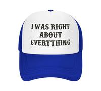 Gorra de béisbol Negra con Malla I Was Right About Everything