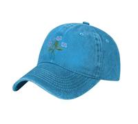 Gorra de béisbol negra con texto en inglés "HJFCZH Don't forget I love you", gorra clásica de algodón para hombres y mujeres, ligera y transpirable, Azul, talla nica