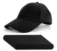 Gorra de béisbol negra de algodón, chapeus homem, gorras hombre béisbol, gorra clásica unisex con visera informal, con 10 pegatinas que absorben el sudor, para trabajar, correr, acampar, pescar