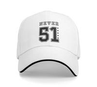 Gorra de béisbol Negra Never 51 Diseño de Gorra de Camionero Gorra de Camionero de Verano Unisex-Adolescentes CazaCam Ping Snapback Cap
