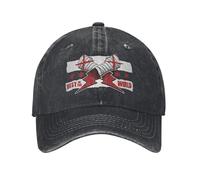 Gorra de béisbol Negra Vintage CM Punk Best In The World Estilo Unisex Sombrero de Denim Desgastado Gorras de Regalo de Verano al Aire Libre