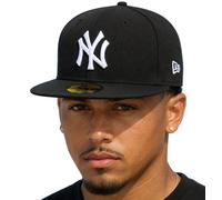 Gorra De Béisbol New Era 59Fifty MLB Negra/Blanca De Los New York Yankees