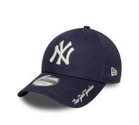 New Era Gorra de béisbol 9Forty con visera para adulto, diseño de los New York Yankees, color azul marino