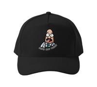 Gorra de béisbol No, Hoy no. Divertida Gorra de Golf/béisbol de Perfil bajo de algodón Negro Suave con Meme de Dibujos Animados para Hombres y Mujeres.