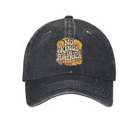 Gorra de béisbol No King In American Democracy Summer Streetwear Trucker Hat Hombres Adult Print Running Hippie Quality Baseball Caps