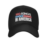 Gorra de béisbol No Kings in America 86 47 Resist Hat Since 1776 para Hombre y Mujer, Color Negro