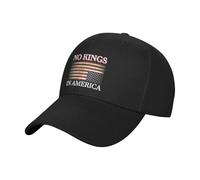 Gorra de béisbol No Kings in America 86 47 Resist Hat Since 1776 para Hombre y Mujer, Color Negro