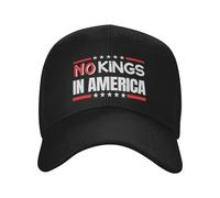 Gorra de béisbol No Kings in America 86 47 Resist Hat Since 1776 para Hombre y Mujer, Color Negro