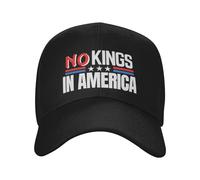 Gorra de béisbol No Kings in America 86 47 Resist Hat Since 1776 para Hombre y Mujer, Color Negro