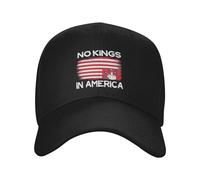 Gorra de béisbol No Kings in America 86 47 Resist Hat Since 1776 para Hombre y Mujer, Color Negro