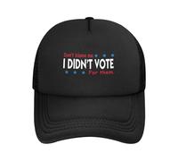 Gorra De Béisbol ¡No Me Miren, Yo No Voté por Él! Gorra Trucker Transpirable Gorras De Hombre Ajustable Snapback Sombrero para Running Viaje Cámping