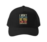 Gorra de béisbol No me quedaré callado para Que tú estés cómodo. Gorra Unisex de 5 Paneles para Gimnasio, Ligera y Transpirable.