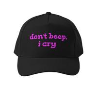 Gorra de béisbol No pites, lloro Gorro de Golf Divertido de algodón con Parachoques para práctica al Aire Libre, Transpirable y Ajustable