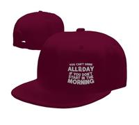 Gorra De Béisbol No Puedes Beber Todo El Día Si No Empiezas por La Mañana. Snapback Sombrero Elegante Gorras De Hombre Ajustable Gorra Trucker para Viaje Cámping Senderismo