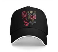 Gorra de béisbol No Soy el padrastro Solo el papá Que DIO un Paso adelante Hombres Mujeres Visera Protección Snapback Día del Padre Regalo