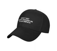 Gorra de béisbol No te pongas cachondo Conmigo Soy empático Moda Vintage Sombrero de Playa de Verano Sombrero Occidental Ropa de Golf para Mujer Ropa para Hombre