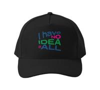 Gorra de béisbol No Tengo ni Idea - Diseño de Cita tipográfica Divertida, Gorra Suave para papá para Gimnasio, Fitness, Transpirable y Ligera