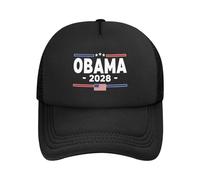 Gorra de béisbol Obama para Presidente Obama 2028 Hip Hop Unisex Dad Hats Gorra Ajustable para el Sol para Hombres y Mujeres Negra