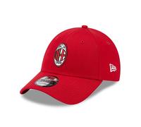 Gorra De Béisbol Oficial Del Equipo AC MILAN New Era 9FORTY Blanca/Roja