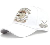Gorra de béisbol "Old Bastards Golf Club", divertida gorra vintage con temática de golf, sombrero de golf ajustable, deportes al aire libre y ocio, blanco, Talla única