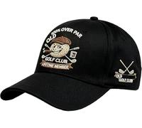 Gorra de béisbol "Old Bastards Golf Club", divertida gorra vintage con temática de golf, sombrero de golf ajustable, deportes al aire libre y ocio, Negro, Talla única