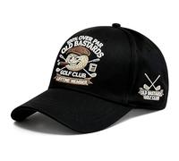 Gorra de béisbol Old Bastards Golf Club, Gorra de algodón Ajustable con Logotipo en Relieve 3D, Miembro vitalicio 100% Over Par.,Black