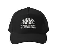 Gorra de béisbol Orgullo Gris, Estamos AQUÍ, Estamos CANSADOS, Fuera DE Nuestro JARDÍN - Humor GENERACIONAL - Serie DE Humor DE ANOMALÍAS Sombrero para el Sol para Viajes Comodidad Transpirable