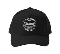 Gorra de béisbol Orgulloso dueño de un teleadicto a 72 km/h - Divertido Regalo de Galgo Gris para Amantes de los Animales, Gorra de Golf para Exteriores Ligeros