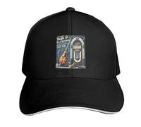 Gorra de béisbol Pacific St Blues Jukebox con Imagen Sun Snap Back Negra para Damas y Hombres