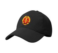 Gorra De Béisbol Pana con República Democrática Alemana Escudo Nacional - Unisex Ajustable UV Estilo Camionero