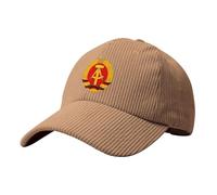 Gorra De Béisbol Pana con República Democrática Alemana Escudo Nacional - Unisex Ajustable UV Estilo Camionero