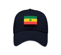 Gorra De Béisbol para Cabezas Grandes con Etiopía Bandera Nacional Gorras De Correr Grandes Teñidas con Pigmento Gorra Deportiva Vintage para Golf Tenis Al Aire Libre Copa del Mundo