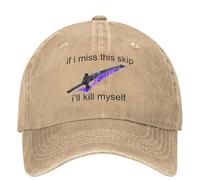 Gorra de béisbol para Hombre, Destiny 2 Game Washed Baseball Cap If I Miss This Skip Casual Hip Hop Hats Summer Women Outdoor Sun Protection Sun Baseball Caps, Regalo