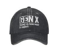Gorra de béisbol para Hombre Gen X Nostalgia Raised on Hose Water and Neglect Gorra de béisbol Casual para Hombres y Mujeres Gorra de Camionero de Verano KPOP Rock Gorras clásicas Regalo