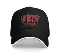 Gorra de béisbol para Hombre Hombres Mujeres Hellfest out of Bounds 2025 Gorras de béisbol geniales Festival de música Rock Snapback Gorra Casual Gorra para la Cabeza Ajuste Ajustable Regalo