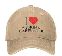 Gorra de béisbol para Hombre I Heart Sabrina-Carpenter Gorra de béisbol Deportes al Aire Libre Hip Hop Sombreros Pareja Mujeres Casual Gorra Snapback a Prueba de Sol Regalo