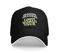 Gorra de béisbol para Hombre Imagine Dragons Band Loom World Tour 2025 Conjunto de Sombrero de Golf Moda Gorra de Sol para Hombres y Mujeres Gorra de Golf Ajuste Ajustable Regalo