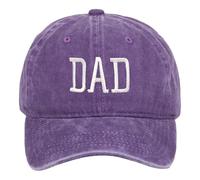 Gorra de béisbol para hombre Negro Established 2025 Sombreros para Hombres Gorra de béisbol desgastada lavada Dad Gorra de algodón de perfil teñido de pigmento bordado Gorra Monsieur Cuisine, morado