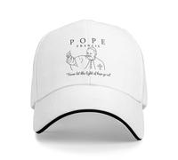Gorra de béisbol para Hombre Papa Francisco Rip Descansa en Pieza Nunca Dejes Que la luz de la Esperanza se apague Gorras de béisbol Sombreros Unisex con Visera Regalo