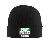 Gorra de béisbol para Hombre Pray For Syria Gorro Sombreros Diseño de Gorros Skullies Gorros Otoño Hip Hop Hombres Mujeres Hippie Gorra cálida Regalo