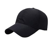 Gorra De Béisbol para Hombre Protección Solar UV De Secado Rápido Sombrero Camioneta Deportiva Ajustable Color Sólido Sombreros