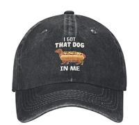 Gorra de béisbol para hombre Tengo ese perro en mí Sombreros de perro salchicha Accesorios para hombres y mujeres Gorra de béisbol Gorra de camionero vintage Sombrero de cabeza Ajustable regalo