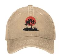 Gorra de béisbol para Hombre U2 Band Gorra de béisbol Casual Primavera Joshua Tree contra Atardecer Gorra de Camionero Ajustable Senderismo Pesca Hip Hop Gorras de béisbol Regalo