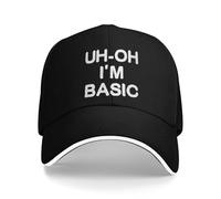 Gorra de béisbol para Hombre, Verano 2025 Basic Being Basic Gorra de béisbol Deporte al Aire Libre Diseño Casual Sol Unisex-Teens Gorras de béisbol, Regalo
