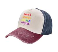 Gorra de béisbol para Hombre Verano Transpirable Siempre Hay uno en un Regalo de Minyan Cool A Washed Gorra de béisbol Sombrero para Hombre Regalo