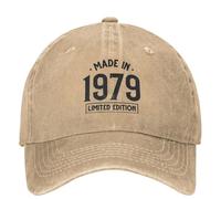 Gorra de béisbol para Hombre Vintage Made In 1979 Gorra de béisbol Abuelo Papá Padre Regalos de cumpleaños y2k Unisex Adolescentes Hip Hop Sombreros Protector Solar Gorras de béisbol Regalo