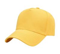 Gorra de béisbol para hombre y mujer, color sólido, para parabrisas, extensor, amarillo, Talla única