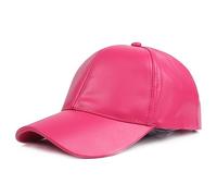 - Gorra de béisbol para hombre y mujer, gorra ajustable con visera para niñas 57, Rosa intenso., Talla única