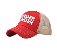 Gorra de béisbol para hombre y mujer, gorra de béisbol de mezclilla con hebilla para exteriores, gorra de béisbol para niños pequeños, rosso, Talla única